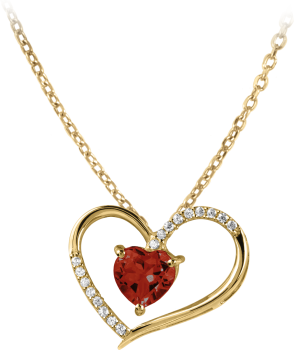 Jacques Lemans - Damen Halskette Collier Kette Sterlingsilber vergoldet mit Topaz SE-C118L